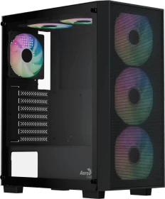 AeroCool B509A Flow Black, Glasfenster (ACCM-BD02063.11)
