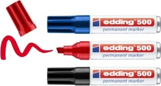 edding 500 Permanentmarker sortiert, 3er-Set