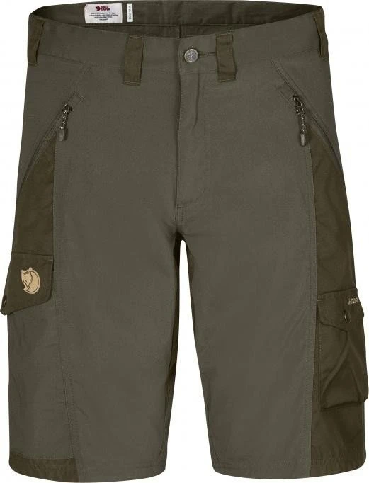 Fjällräven Abisko Hose kurz tarmac/dark olive (Herren)