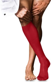 Falke No. 9 Pure Fil d'Écosse Socken cardinal (Herren)