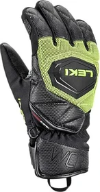 Leki WCR Coach 3D Skihandschuhe black/ice lemon (Junior)