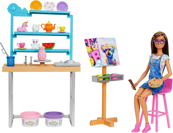 Mattel Barbie - Relax & Create Art Studio mit Puppe