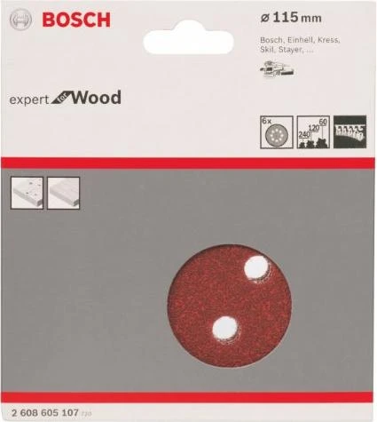 Bosch Professional C430 Expert for Wood and Paint Schleifblatt-Set, 6-tlg.