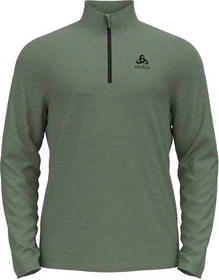 Odlo Roy Midlayer Half Zip Funktionsshirt langarm matte green/deep depths (Herren)