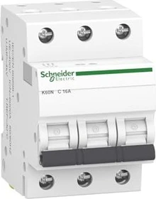 Schneider Electric Leitungsschutzschalter K60N 3P, 16A, C Charakteristik, 6kA
