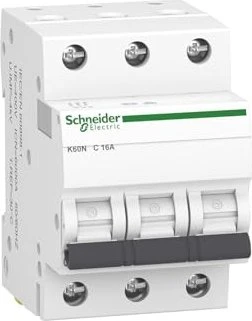 Schneider Electric Leitungsschutzschalter K60N 3P, 16A, C Charakteristik, 6kA