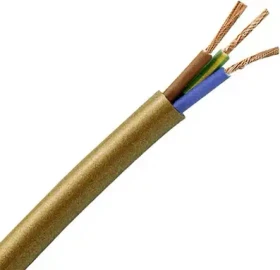 Kopp Schlauchleitung H03VV-F 3Gx0,75mm², 3-adrig, 25m Ring, schwarz