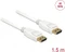 DeLOCK DisplayPort 1.2 Kabel 4K 60Hz weiß, 1.50m Vorschaubild