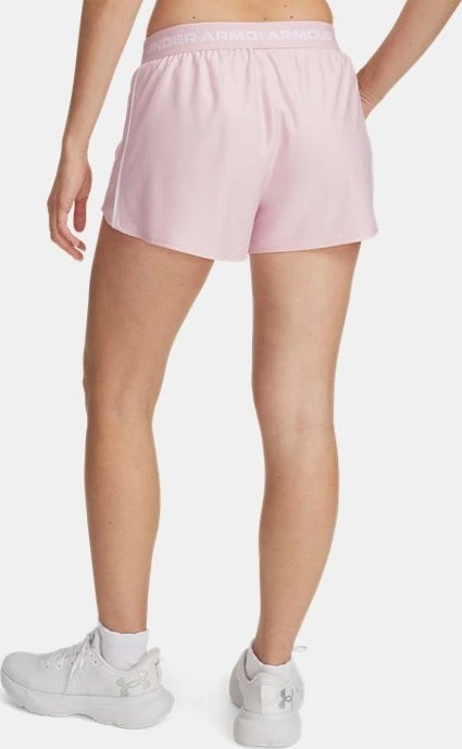 Under Armour Tech Play Up Hose kurz prime pink/white (Damen)