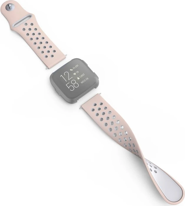 Hama Ersatzarmband Sport für Fitbit Versa 2 grau/rose