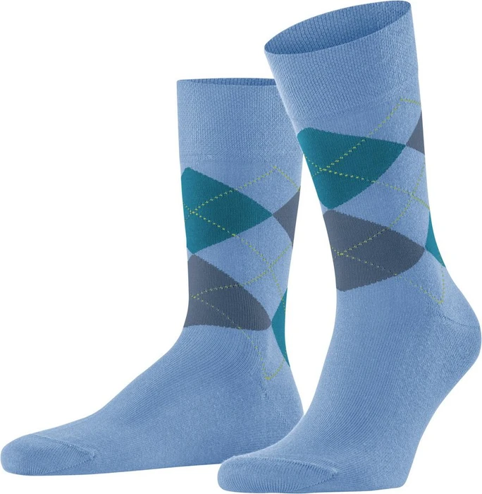 Falke Sensitive Argyle Socken cornflower blue (Herren)