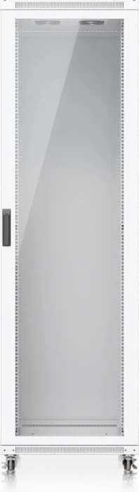 Ubiquiti 42U Rack Cabinet, 19" Rackschrank 42HE, mit Rollen, Glastür, weiß, 800mm tief