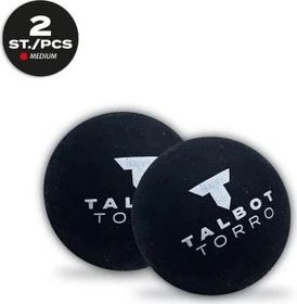 Talbot Torro Roter Punkt Squashbälle mittelschnell, 2 Stück