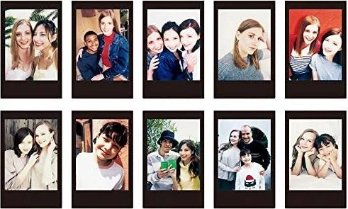 Fujifilm instax mini Sofortbildfilm Black Frame, 10 Aufnahmen