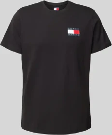Tommy Hilfiger Tommy-Badge Slim Fit T-Shirt kurzarm schwarz (Herren)