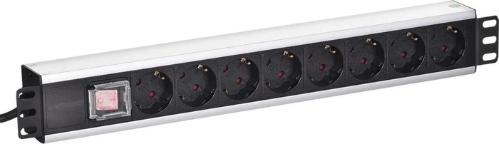Intellinet 19" Steckdosenleiste, 8-fach, 250V, 3m