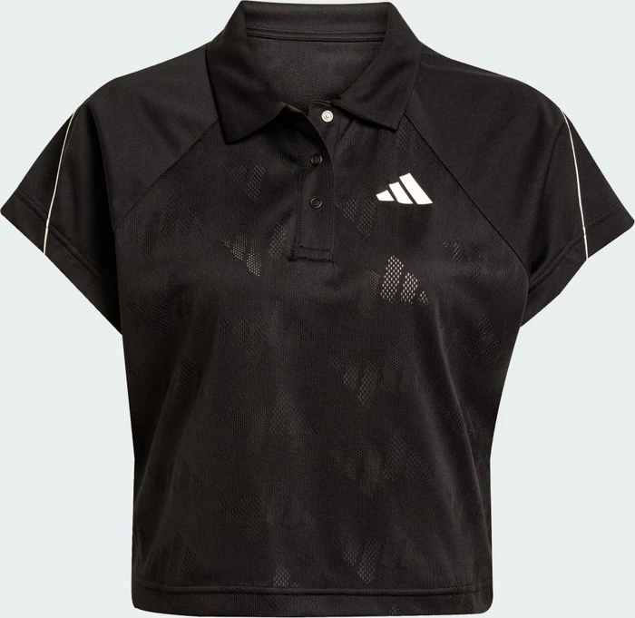 adidas Stadium 3-Streifen vom Tennis inspiriertes Poloshirt kurzarm black/off white (Damen)