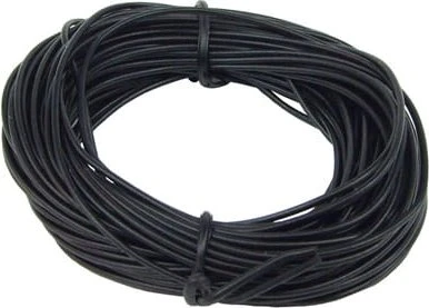 Aquatuning Kupferlitze isoliert 1x 0.14mm², 10m, schwarz