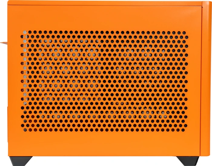 Cooler Master MasterBox NR200P Color Edition Sunset Orange, Glasfenster, Mini-ITX