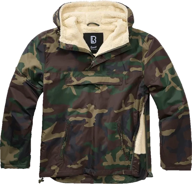 Brandit Windbreaker Sherpa Anorak woodland (Herren)