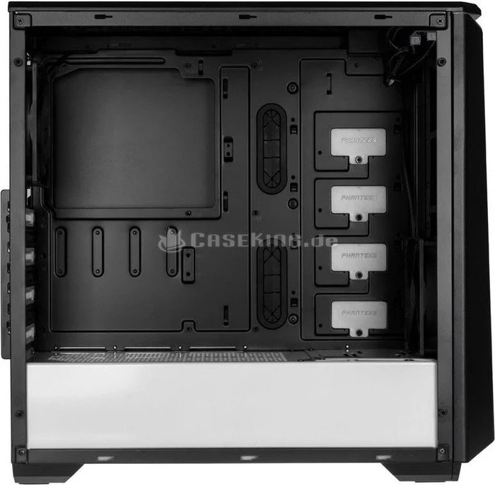 Phanteks Eclipse P400 Tempered Glass Edition schwarz/weiß, Glasfenster