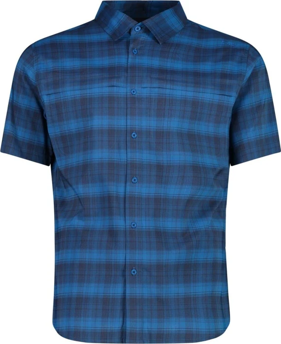 CMP Karomuster Hemd kurzarm pacific/ocean/b-blue (Herren)