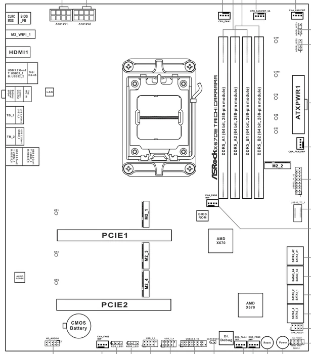 ASRock X670E Taichi Carrara (AMD AM5)