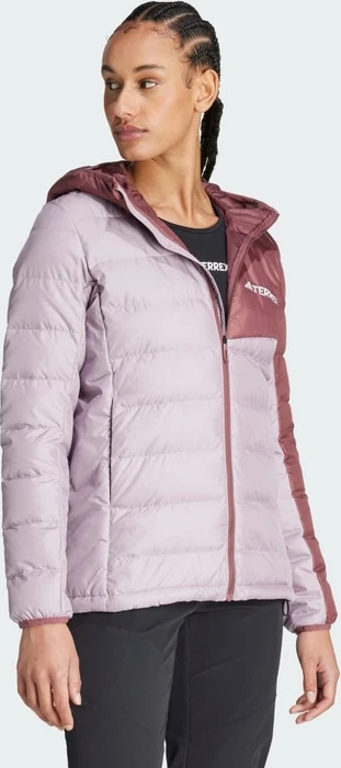 adidas Terrex Multi Light Hooded Daunen Jacke preloved fig/burgundy (Damen)