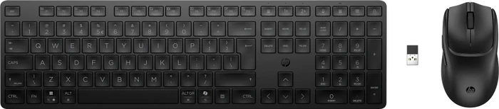 HP 495C Dual-Mode Keyboard and Mouse Combo, schwarz, USB/Bluetooth, DE