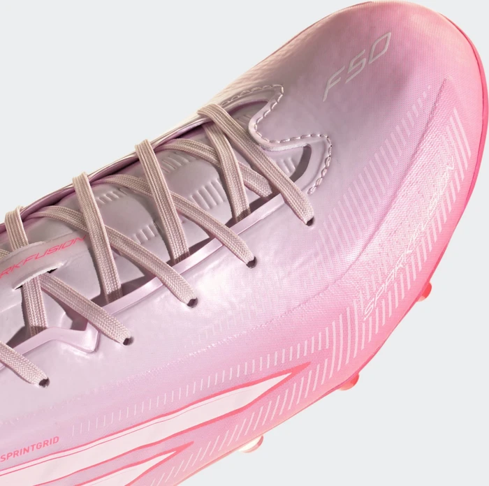 adidas F50 Sparkfusion League FG/AG solar turbo/cloud white/distilled pink