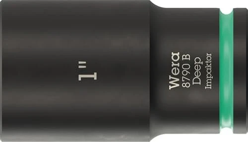 Wera 8790 B Impaktor Deep Außensechskant Steckschlüssel 3/8" zöllig, 1"x63mm