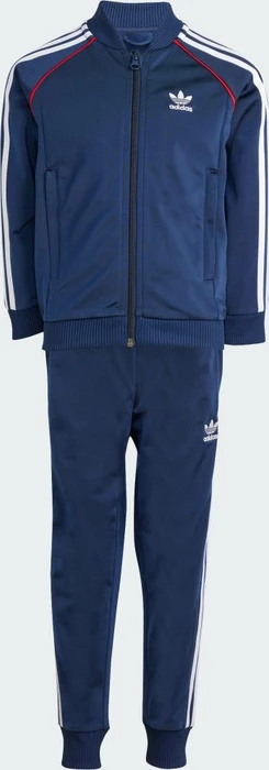 adidas Adicolor SST Trainingsanzug night indigo/white/better scarlet (Junior)