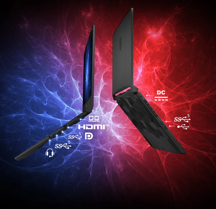 MSI Katana A15 AI B8VG-451, Black, Ryzen 7 8845HS, 16GB RAM, 512GB SSD, GeForce RTX 4060, DE