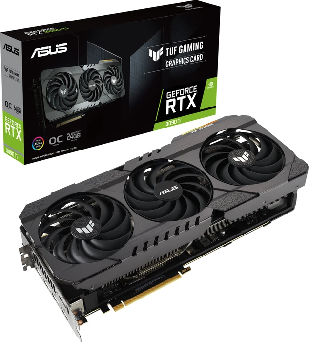 ASUS TUF Gaming GeForce RTX 3090 Ti OC, TUF-RTX3090TI-O24G-GAMING, 24GB GDDR6X, 2x HDMI, 3x DP