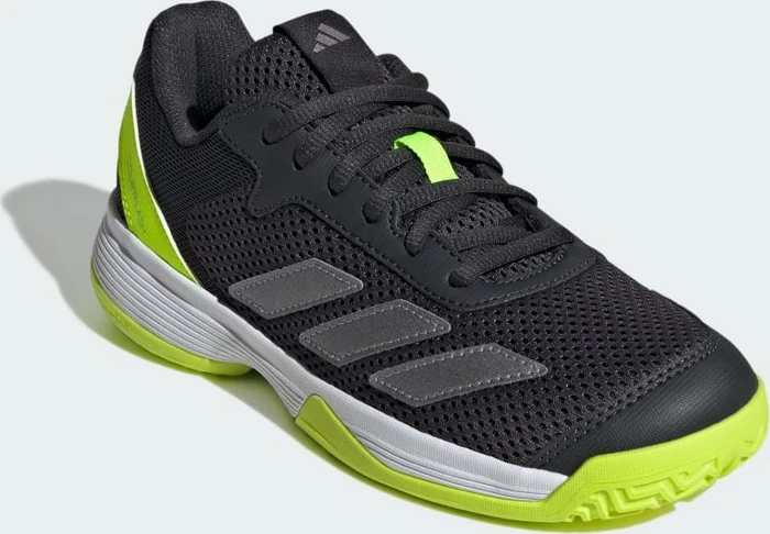 adidas Courtflash carbon/iron metallic/lucid lemon (Junior)