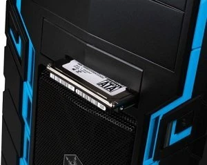 SilverStone Precision PS06 blau, Acrylfenster