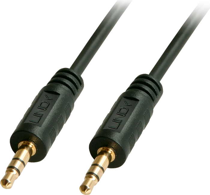 Lindy 3.5mm Klinke Kabel schwarz, 2m