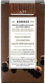 Korres Argan Oil Permanent Hair Colorant Haarfarbe 6.77 gianduja