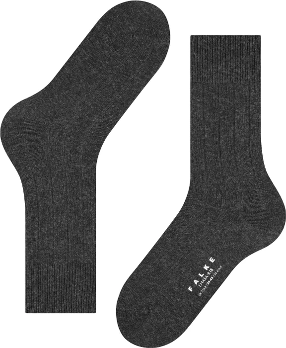 Falke Lhasa Rib Socken anthra.mel (Herren)