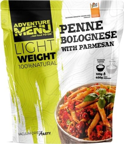 Adventure Menu Penne Bolognese with Parmesan 484kcal
