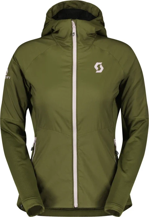 Scott Explorair Alpha Hoodie Funktionsjacke fir green/cloud pink (Damen)
