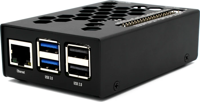 KKSB Aluminiumgehäuse für Raspberry Pi 5, schwarz