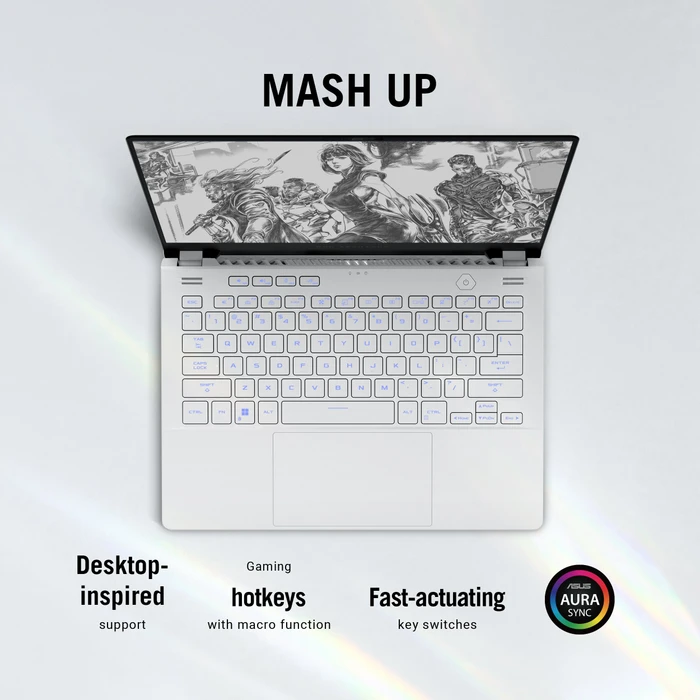 ASUS ROG Zephyrus G14 (2023) GA402NV-N2027W, Eclipse Gray, Ryzen 7 7735HS, 16GB RAM, 1TB SSD, GeForce RTX 4060, DE