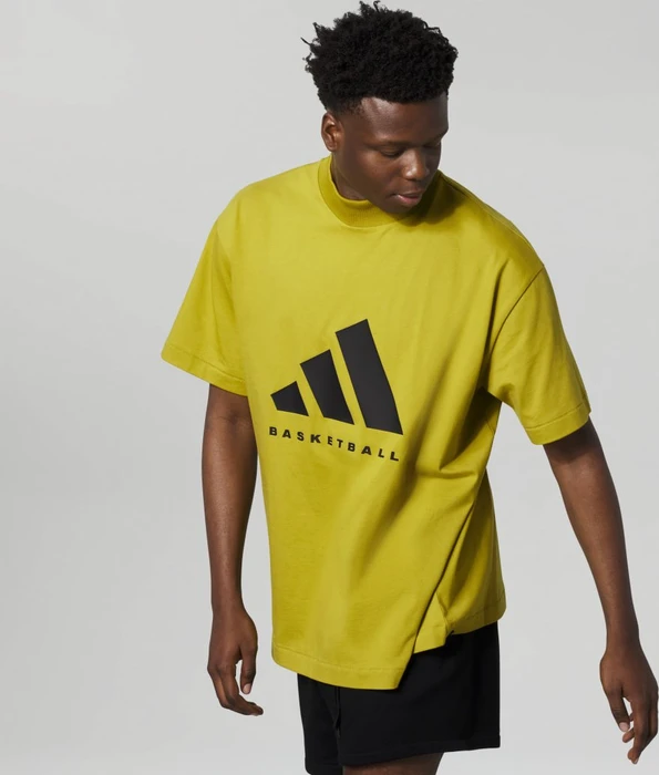 adidas Basketball 001 T-Shirt kurzarm pulse olive