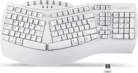 Perixx Periboard-612W, weiß, USB/Bluetooth, UK (11616 / PERIBOARD-612WUK)