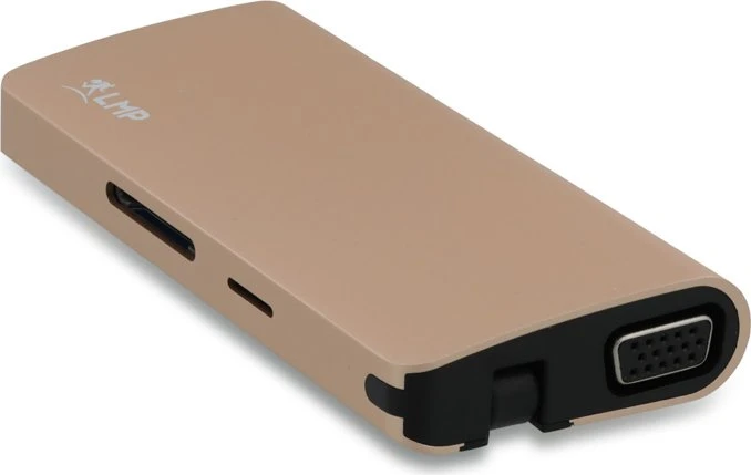 LMP USB-C Travel Dock, 9-Port, USB-C 3.0 [Stecker], gold