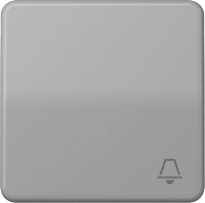 Jung Serie CD Wippe Duroplast mit Symbol "Klingel", grau