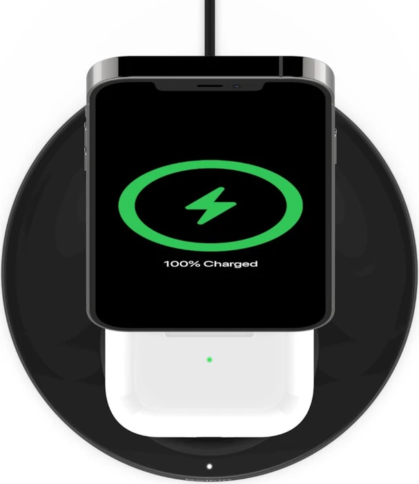 Belkin BoostCharge Pro 2-in-1 Wireless Charger Stand mit MagSafe schwarz