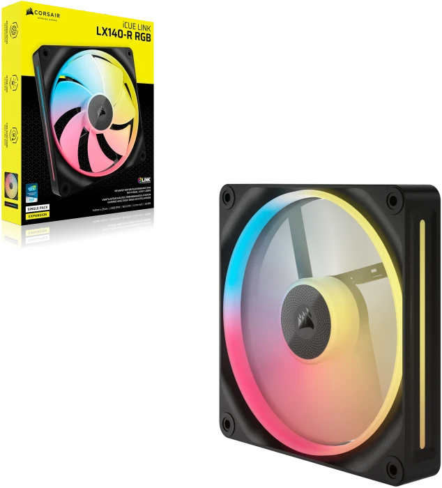 Corsair iCUE LINK LX140-R RGB Expansion Kit, schwarz, 140mm