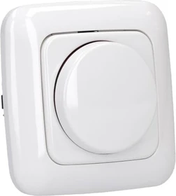 Busch-Jaeger Busch-Drehdimmer LED, Komplettset mit Glimmlampe alpinweiß - Reflex SI